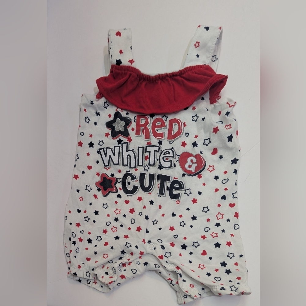 0–3M Baby Clothes Bundle (19 Pieces)–Summer & 4th of July Outfits, Rompers, Sets